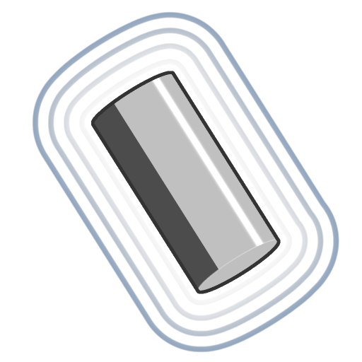 Cylinder 2 points icon
