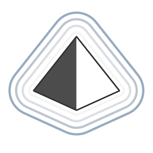 Pyramid square icon