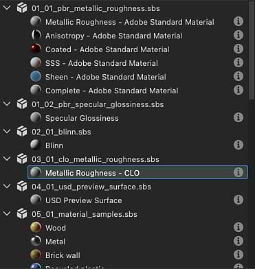 New Substance graph dialog - Packages view
