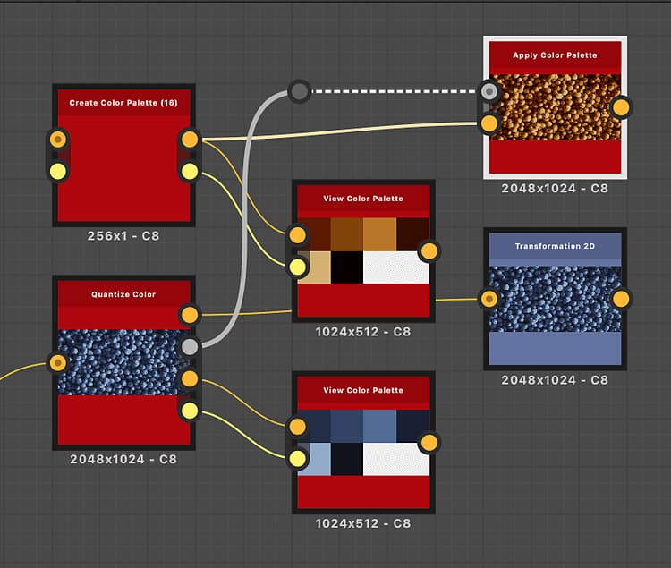 Apply color palette: Example 3