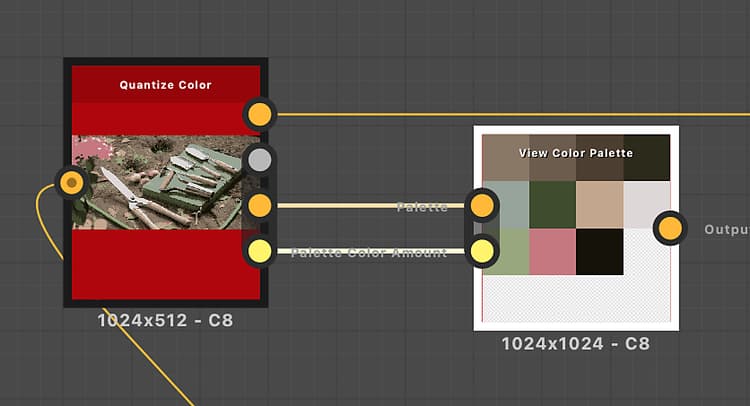 View color palette: Example 4