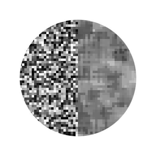 Median filter grayscale: icon