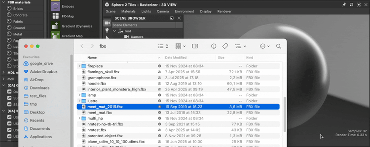 Loading a 3D scene - From a 3D scene file