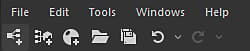 Main toolbar