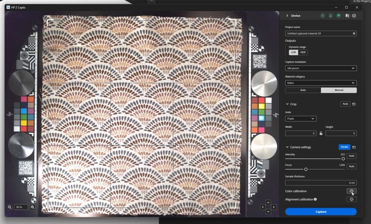 Calibrating the HP Z Captis in Substance 3D Sampler