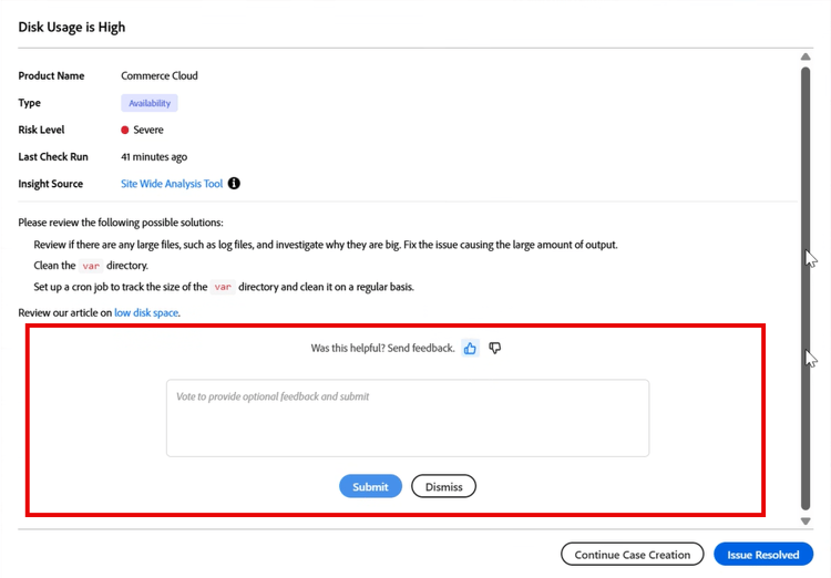 Provide feedback