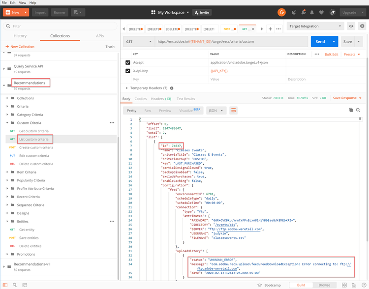 ListCustomCriteria