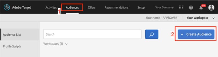 Create a New User Audience