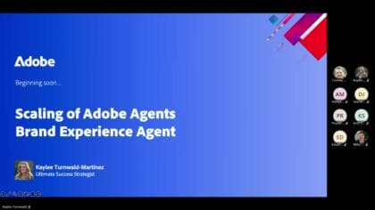 Scaling Of Adobe Agents - Brand Experience Agent