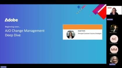 Change Management Deep Dive Adobe Journey Optimizer (AJO)