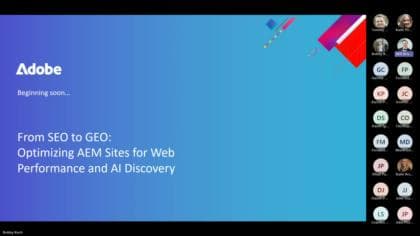 From SEO to GEO - Optimizing AEM Sites for Web Performance and AI Discovery
