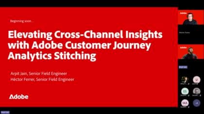 Elevating Cross-Channel Insights with Adobe Customer Journey Analytics Stitching