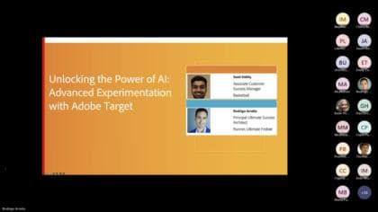 Unlocking the Power of AI - Advanced Experimentation with Adobe Target