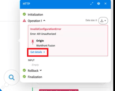 Get details in module output