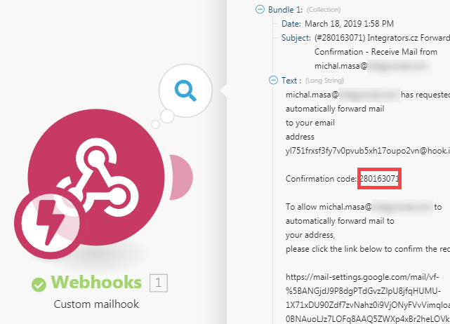 Confirmation code