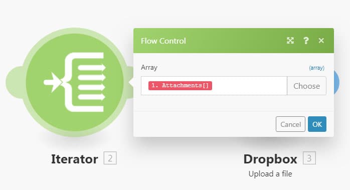 Set up iterator