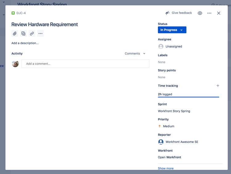 Jira status page