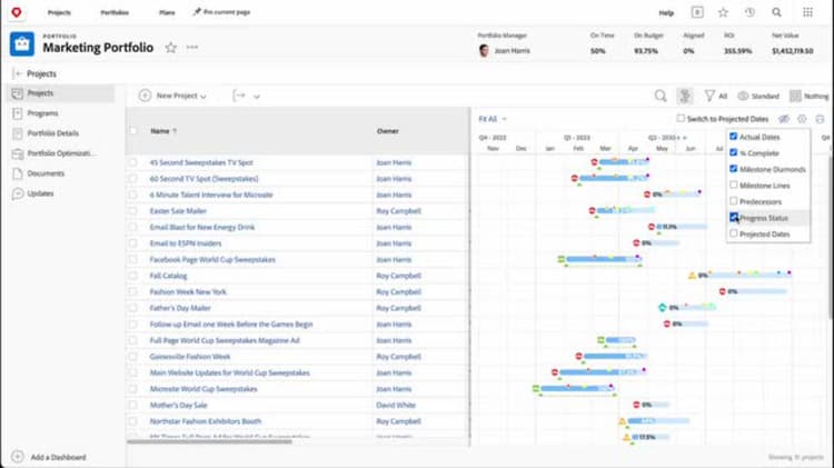 Understand the Gantt view | Adobe Workfront