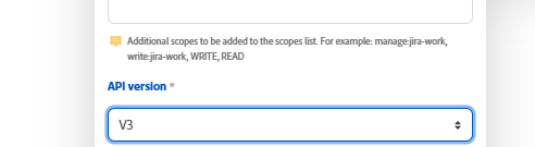 API version option in new Jira connector