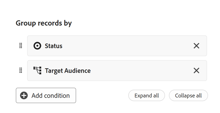 Expand and collapse all buttons on grouping box table view