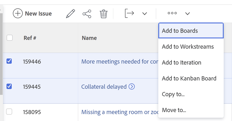 Copy and Move to links