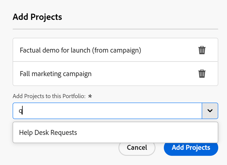 Add existing project