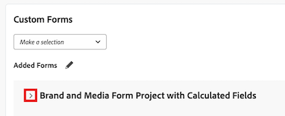 Expand custom form details