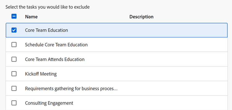 Exclude area in the save as template box