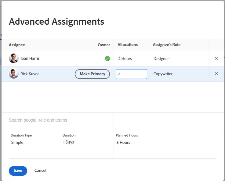 Advanced Assignments