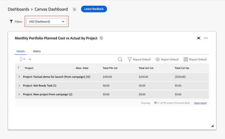 change currency drop down
