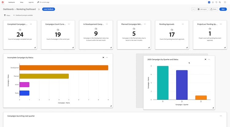 Move report widget