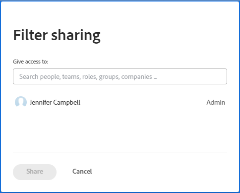 Filter sharing box