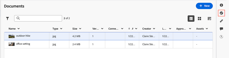 Add approvers in document summary