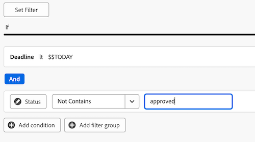 overdue kpi filter example 2