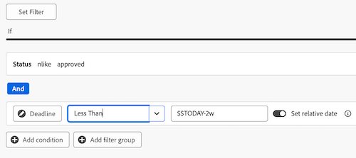 abandoned kpi filter example