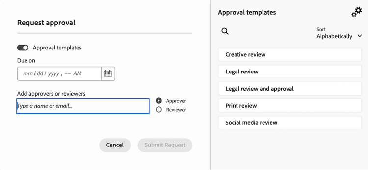 Assign template