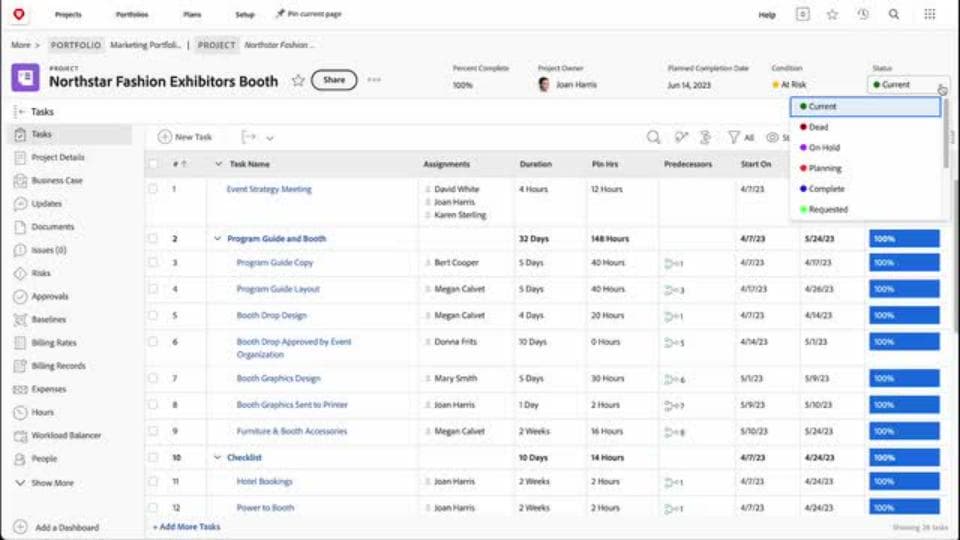 Close a project | Adobe Workfront