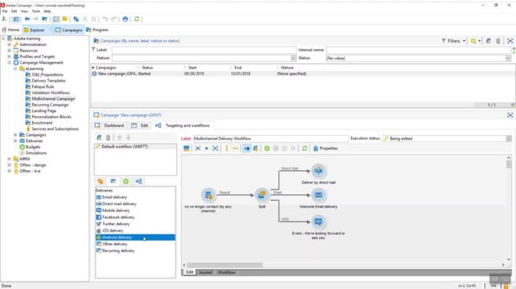 Create multi-channel campaigns