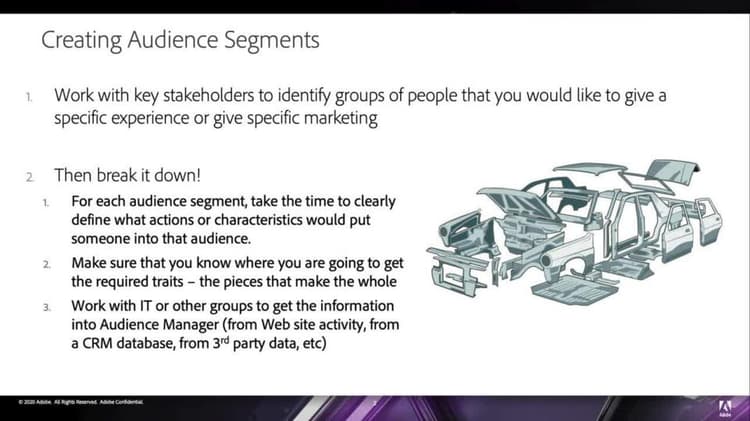 Practical segment definition and creation