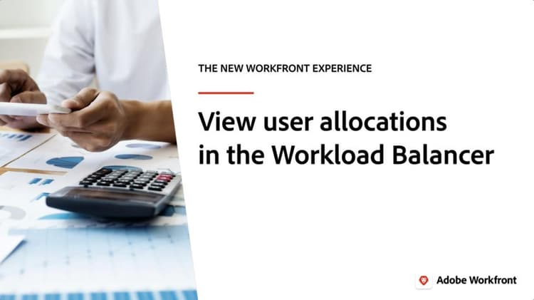 View user allocations in the Workload Balancer