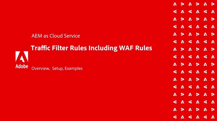 Protecting websites with traffic filter rules (including WAF rules)