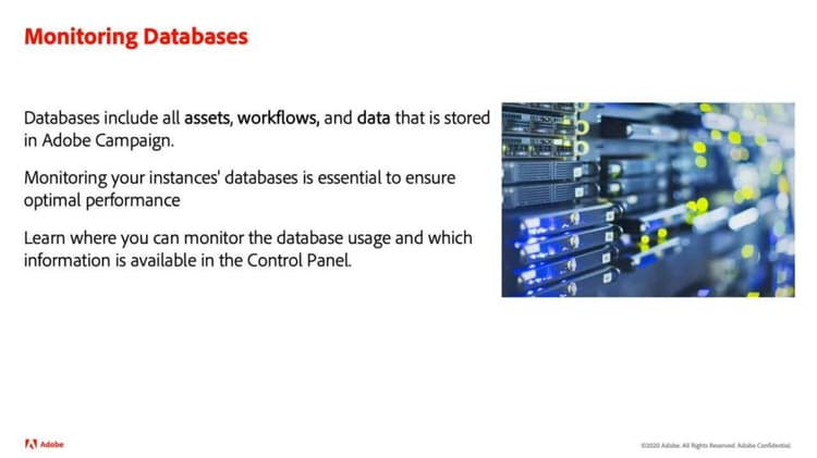 Monitor databases