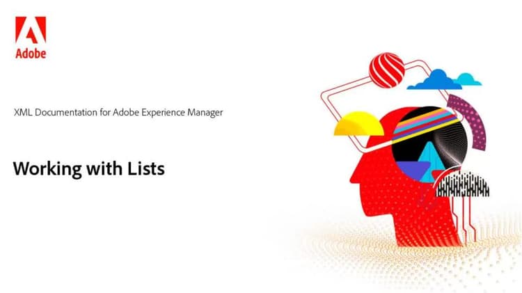 Working with lists in AEM Guides