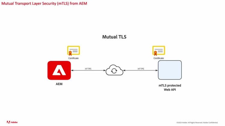 Mutual Transport Layer Security (mTLS) authentication from AEM