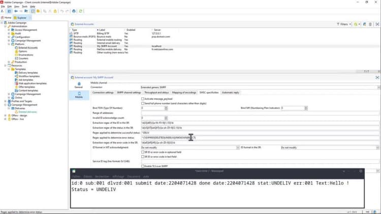 Set up an SMS account for a standard SMPP provider