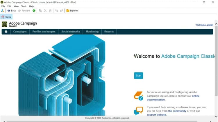Explore the Adobe Campaign Classic user interface