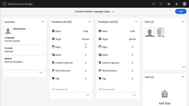 Create a multilingual Translation Project