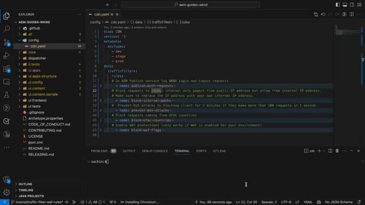 Examples and result analysis of Traffic Filter rules including WAF rules