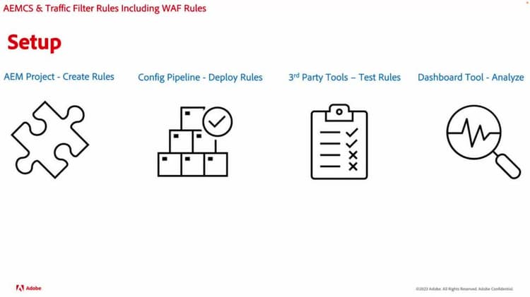 How to set up Traffic Filter rules including WAF rules