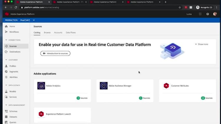 Demo of Adobe's Real-Time Customer Data Platform (RTCDP)